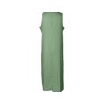 thumbnail image 4 of Vestido Vestido sin mangas de playa para mujer Vestido de dama de color sólido de algodón informal (Verde M) Kuymtek Verde T M para Mujer, 4 of 9