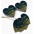 thumbnail image 5 of Inkdotpot 100 Pack Real Gold Foil Paper Tag Hugs & Kisses From The Wedding Favor Hang Tag, 5 of 6
