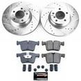 thumbnail image 3 of PowerStop Front Z23 Evolution Sport Carbon-Fiber Ceramic Brake Pad and Drilled & Slotted Rotor Kit Fits: BMW Select Models K6854, 3 of 10