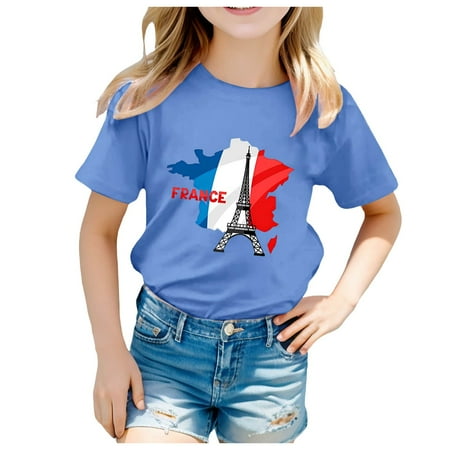 

ZMHEGW Toddler Boys Girls Prints Short Sleeve Prints T Shirt Tops Clothes Toddler Boys Girls T Shirts