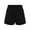 Black, variant on Bella Canvas 3787 Women's Cutoff Fleece Shorts-Heather Dust-M
