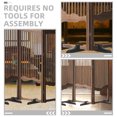 thumbnail image 2 of Divider Bracket 4pcs Thickened Divider Base Wear-Resistant Room Screen Clips Divider Panel Feet Divider Stand Room Divider Panel for Home Office Supply, 2 of 2