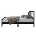 thumbnail image 5 of Home Design Nogales Twin Panel Bed Frame with Arched Slat Headboard and Center Support, Black, Box Spring Required, Easy Assembly, 5 of 11