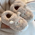 thumbnail image 2 of SUYIDA Fuzzy Slippers For Women - Cozy Slippers For Indoor Outdoor Soft Comfortable Warm Winter Slide On Flat With Sole All Day Wear, 2 of 5