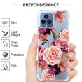 thumbnail image 4 of CoverON Phone Design For T-Mobile Revvl 6 5G Case, Clear Flexible Soft Rubber Slim TPU Cover, Peony Flower, 4 of 8