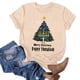 thumbnail image 1 of Puntoco Blusa de manga corta con estampado de moda para mujer, divertida camiseta de cuello redondo, 1 of 3