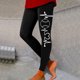 thumbnail image 1 of MKLEKYY Leggings estampados para mujer, leggings deportivos de yoga de control, leggings de cintura alta 4233, 1 of 3