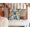 thumbnail image 3 of Afghan Hound Spring Garden Throw Pillow 14 in x 14 in, 3 of 4