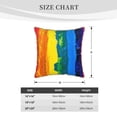 thumbnail image 4 of Kll Rainbow Colored Decorative Throw Pillow Covers Velvet Soft For Couch Sofa Bedroom Living Room Outdoor -20"X20", 4 of 8