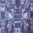 thumbnail image 1 of Ahgly Company Machine Washable Indoor Square Southwestern Blue Country Area Rugs, 7' Square, 1 of 4