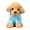 F, variant on Fridja Puppy Plush Toy Doll Teddy Dog Rag Doll Cute Cute Trumpet Simulation Animal Doll