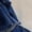 Navy blue, variant on Women's Retro Western Country Style Ruffled No-Wash Denim Dress