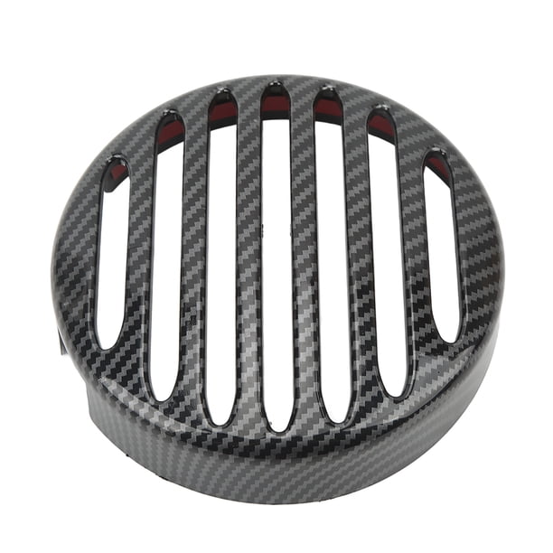 Cubierta De La Parrilla Del Faro De La Motocicleta, Reemplazo Del Protector De La Lámpara De La Cabeza Del ABS De 7 Pulgadas Para Rebel CMX 300 500 2017‑2019(patrón de fibra de carbono)