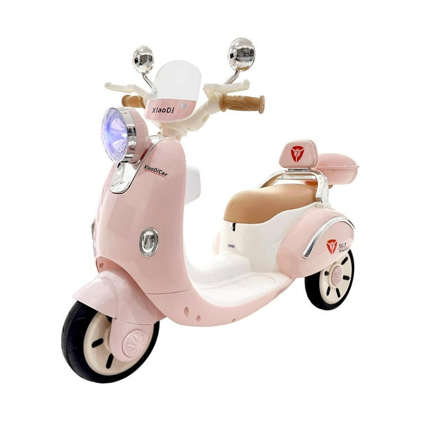 Motocicleta Montable Con Luces, Sonido, Eléctrica Para Niñas rosa
