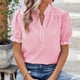 thumbnail image 3 of Usted Es Más Que una Camisa de Puntuación de Prueba, Cuello en V de Manga Corta Suelta, Camisa para Mujeres, 3 of 5