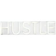 thumbnail image 3 of Northlight LED Hustle Neon Lighted Wall Sign - 20" - White, 3 of 8