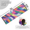 thumbnail image 5 of Yayeee Runner Rug for Bedroom 2'x6' Machine Washable Hallway Non Slip Mat, Colorful Wavy Pattern, 5 of 8