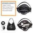 thumbnail image 4 of Fashion Handbags for Women Large Designer Ladies Hobo bag Bucket Purse Faux Leather, 4 of 8