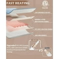 thumbnail image 5 of JoanKaren Electric Heated Throw Blanket with LCD Controller,Blue Waffle Weave,6 Heating Levels,4H Auto-off,50"x60", 5 of 8