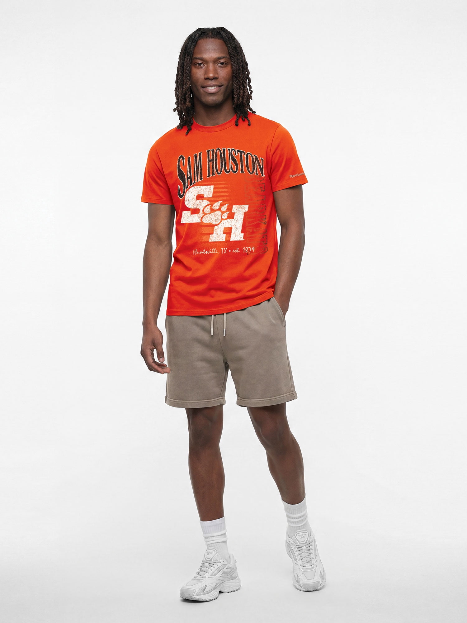 Sam Houston State Bearkats Reebok Mens Crew Neck Short Sleeve T-Shirt