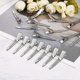 thumbnail image 4 of 50-Pack Silver Metal Hair Clips for Dreads, 1.75" Single Prong Section Clips for Styling and Locking Hair, 4 of 5