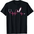 thumbnail image 1 of ALVORD Cute Heartbeat Egg Day Rabbit Nurse Stethoscope Shirt Unisex S-5XL, 1 of 4