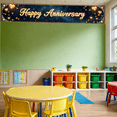 thumbnail image 2 of Happy Anniversary Backdrop Banner Wedding Party Event Celebration Decoration Durable Easy to Hang Versatile and Reusable Background Design, 2 of 4