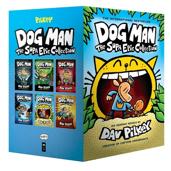 Dog Man: the Supa Epic Collection: from the Creator of Captain Underpants (Dog Man #1-6 Box Set) (Hardcover)