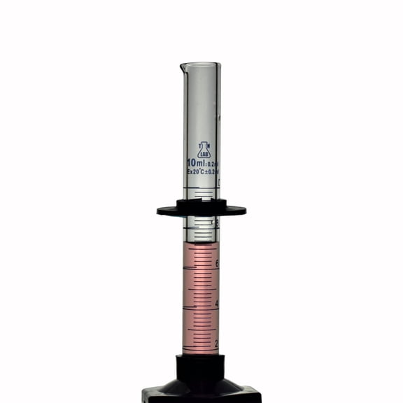 Measuring Cylinder 10ml Borosilicate Glass with Plastic Base 10-Pack