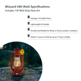 thumbnail image 3 of Light of Mine: Dietz #80 Blizzard Red Oil Lantern with 7/8" Replacement Wick Strips, 3 of 6