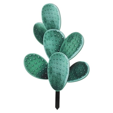icolorfuled Metal Desert Cactus Sculpture for Home and Garden Decor
