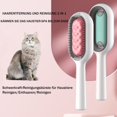 thumbnail image 2 of Cepillo de limpieza multifuncional portátil para mascotas, 2 en 1: eliminación y limpieza del pelo para gatos y perros con piel sensible (verde, peine para pelo largo)., 2 of 5