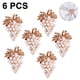 thumbnail image 2 of Juego de 6 servilleteros de uva con perlas y diamantes, hebilla de Metal para servilletas para Navidad, vacaciones, bodas, fiestas de Halloween, decoración de cenas, 2 of 8