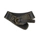 thumbnail image 5 of Cinturón ancho Salvador de cuero PU de moda para mujeres negro, 5 of 9