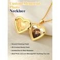 thumbnail image 5 of U7 Heart Shaped Gold Plated Pendant Photo Locket Necklace for Women Daughter Mother's Day Valentine Personalized Memorial Gift Custom Love Heart Necklaces, 5 of 9