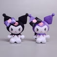 thumbnail image 2 of Sanrio-juguete suave de dibujos animados para niños, muñeco de peluche con lazo Kuromi, colgante, regalo, 11CMMR-MLDlld-10cm Fivean Toy model, 2 of 2