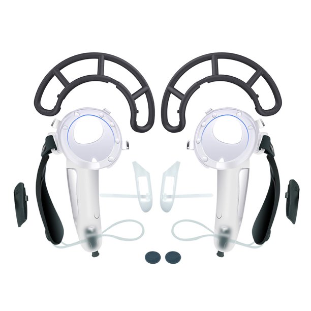 Accesorios VR, cubierta de empuñaduras de controlador VR, Protector abierto de batería para Meta Quest 3