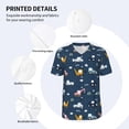 thumbnail image 3 of Hirioo Modern Modern Excavator for Men's Baseball T-shirt Shirts Short Sleeve Casual Summer Button Stretch T Shirts,Size S-4XL-4X-Large, 3 of 7