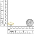 thumbnail image 4 of Gem Stone King 14K Yellow Gold E-F Lab Grown Diamond Solitaire Engagement 4-Prong Ring for Women | 0.74 Cttw | Round 6MM | Gemstone Birthstone (Size 7), 4 of 4