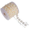 thumbnail image 2 of 1 Roll Rose Flower Chain Applique Costume Sewing Trims Applique Embellishment, 2 of 7