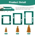 thumbnail image 4 of WIFKLSIIPG Quadrilateral Tassel Maker Kit Bookmark Tassels Machine Tool Yarn Crafts Macrame(Green), 4 of 7