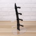 thumbnail image 4 of Sailboat Shape Glasses Display Stand Sunglasses Holder Eyeglass Organizer Storage Rack for Home Shop (Black, 4 Layers), 4 of 5