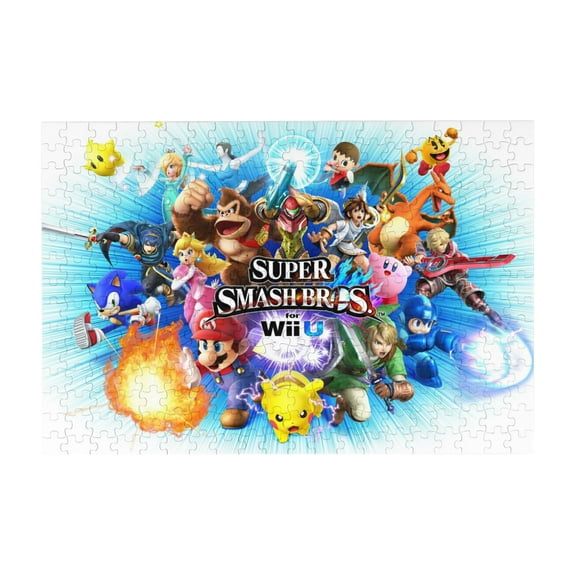 Super Smash Bros Ultimate 300 Piece Puzzles,Wooden Jigsaw Puzzle,Home Decor Birthday Party Gift,Fun And Challenging Family Games