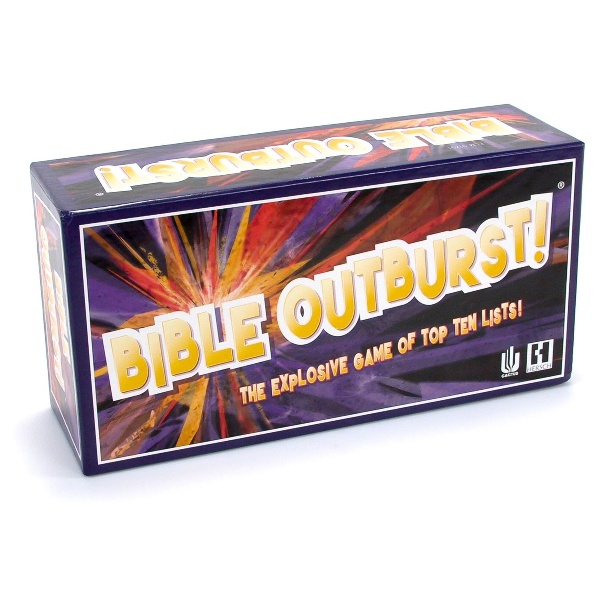 Cactus Games - Bible Outburst, the Explosive Game of Top Ten Lists, Board Game, 2+ Players, Ages 8+