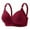 Wine, variant on Akafmk Plus Size Womens Bras, Push Up Bras for Women, Woman's Stripe Gathered Together Large Size Daily Bra Underwear No Rims