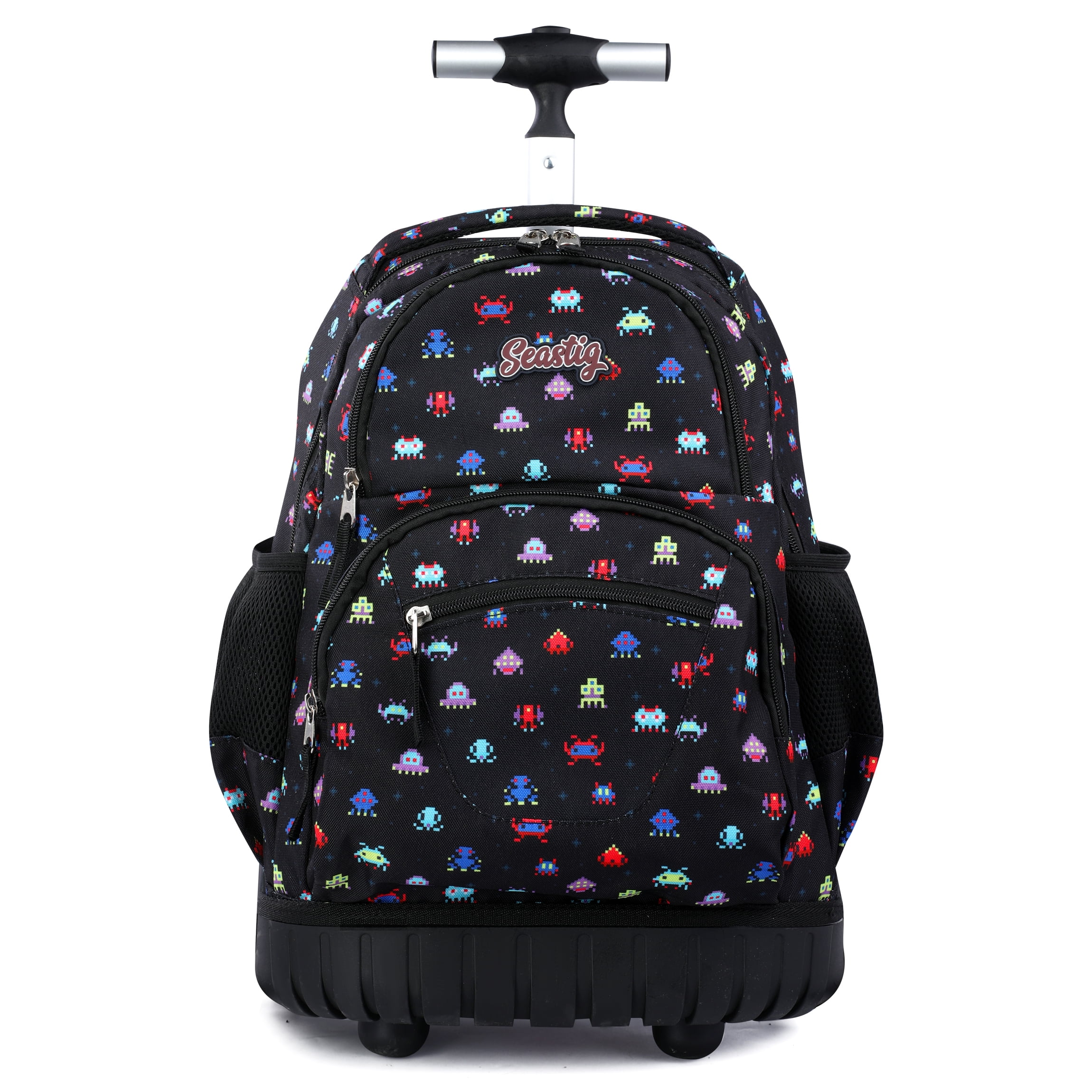 Seastig Rolling Backpack 16 Inch School College Travel Carryon