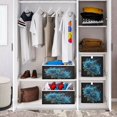 thumbnail image 6 of Foldable Fabric Storage Bin Home Cubes Clothing Organizer Bins Large Collapsible Box Basket for Home Organizer Eternal Blue Rose and Flame, 6 of 7