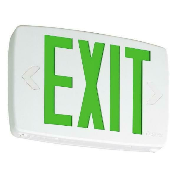 Lithonia Lighting Quantum Thermoplastic Led Emergency Exit Sign Walmart Com Walmart Com