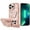 Rose Gold, variant on For iPhone 13 Pro Max Butterfly Moveable Grip Stand With Small Diamonds Meta Buttons HQ Hybrid - Rose Gold