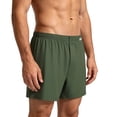 thumbnail image 2 of ZUBKTE Men's Cotton Lounge Shorts Solid Color Elastic Waist Loose Fit Sleepwear Boxer Style Pajama Bottoms, 2 of 8